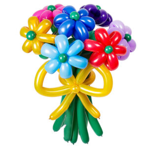 Цветы из шаров - разноцветные ромашки - 1 шт