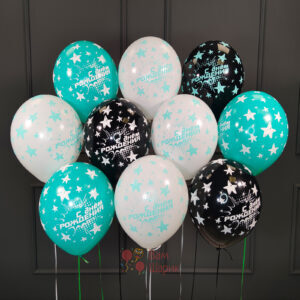 Воздушные шарики на день рождения для мужчины