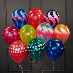 Воздушные шары на День Рождения серпантин