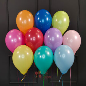 Воздушные разноцветные шары пастель