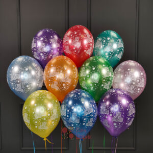 Воздушные шары на День Рождения металлик