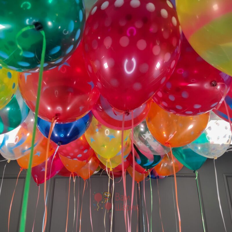 Воздушные шары на День Рождения серпантин