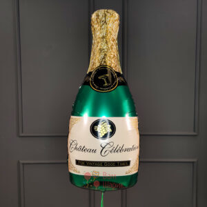 Фольгированная фигура бутылка шампанского