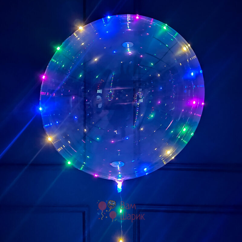 Светящийся кристальный шар Bubbles со светодиодной лентой