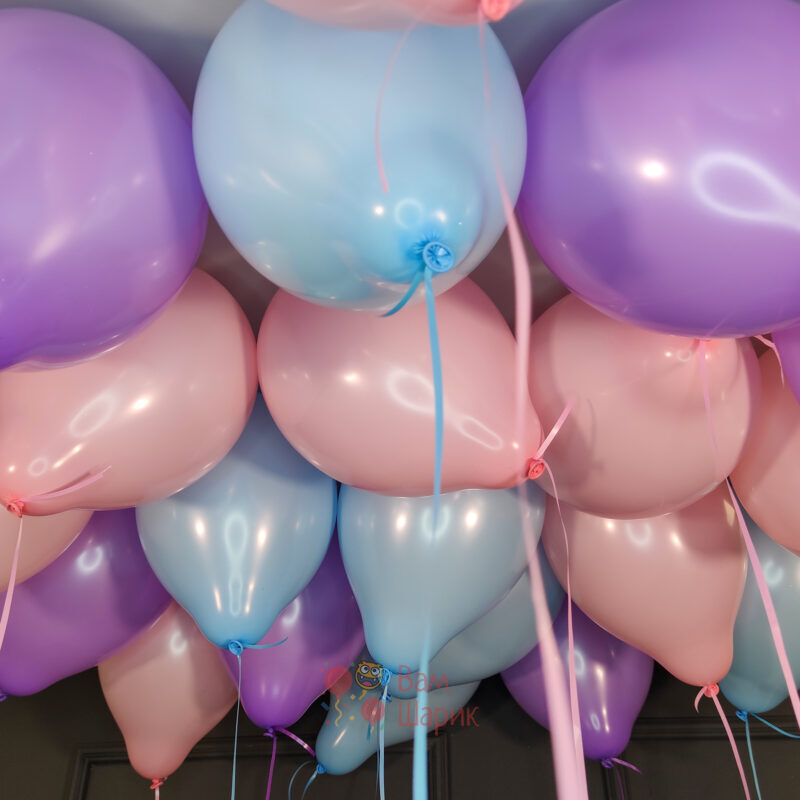 Воздушные шары ассорти нежные цвета