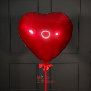 Фольгированное красное сердце 80 см