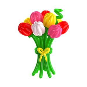 Цветы из шаров - тюльпаны - 1 шт.